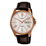 ساعت مچی مردانه بند چرمی کاسیو مدل MTP-1384L-7AVDF